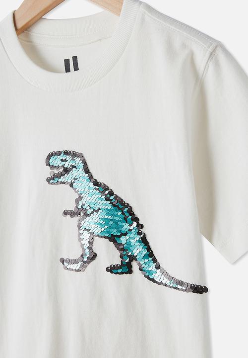 Cotton On - Downtown short sleeve tee - retro white