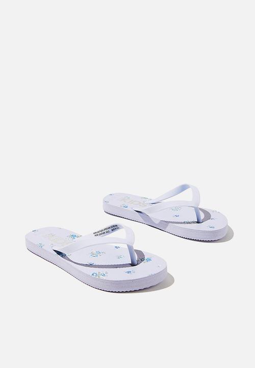 Cotton On - Printed flip flops - blue 
