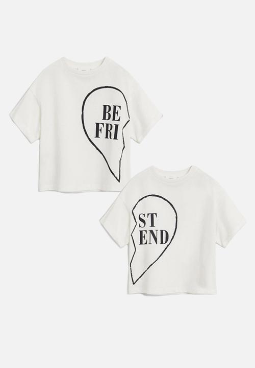 MANGO - Best friend short sleeve tee pack of 2 - natural