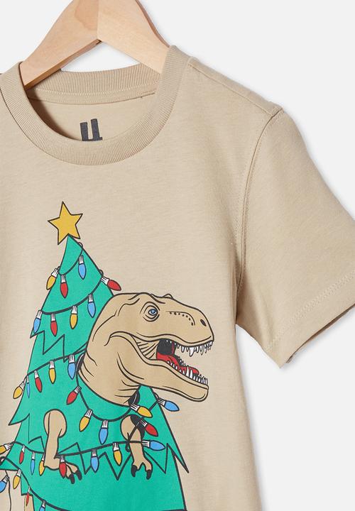 Cotton On - Max skater short sleeve tee - beige