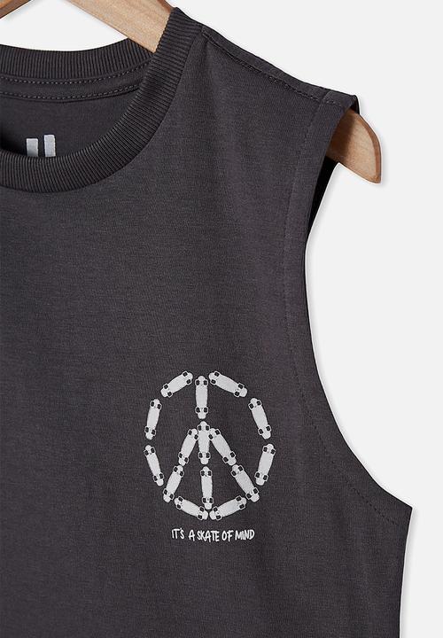 Cotton On - Otis muscle tank - charcoal 