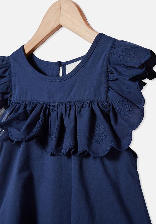 Cotton On - Charlotte short sleeve top - indigo
