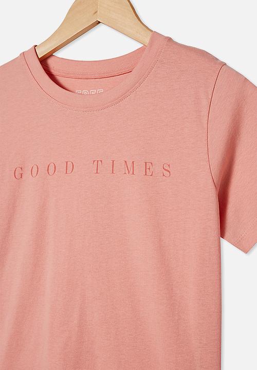 Free by Cotton On - Girls classic short sleeve tee - pink