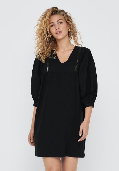 Jacqueline de Yong - Vita puff sleeve dress - black