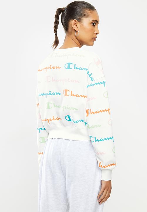 Champion - Legacy crew neck sweat top - white