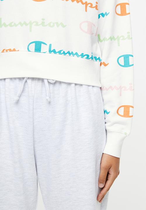 Champion - Legacy crew neck sweat top - white