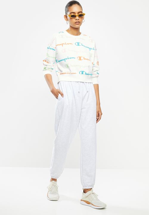 Champion - Legacy crew neck sweat top - white