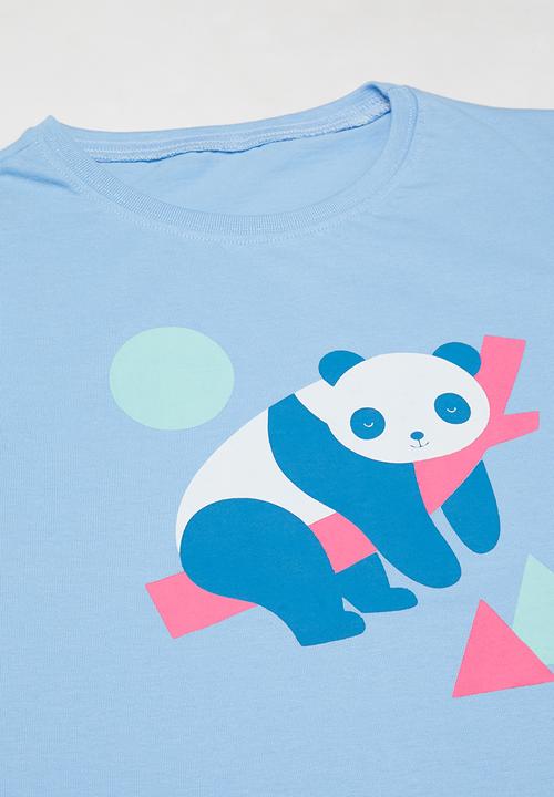 Rebel Republic - Girls printed sleep set - blue & grey 
