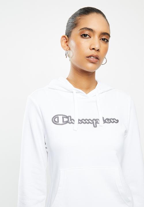 Champion - Legacy hooded sweat top - white
