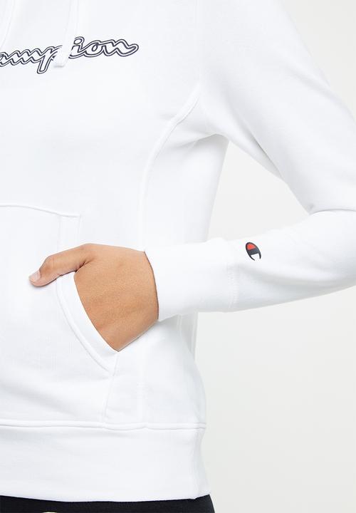 Champion - Legacy hooded sweat top - white