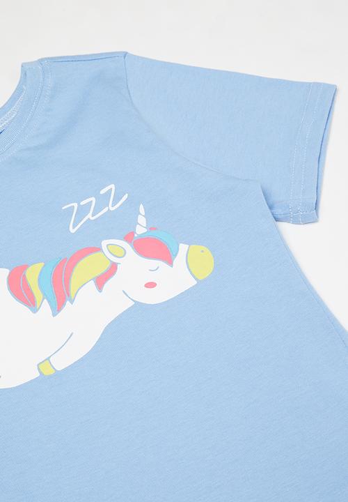Pop Candy - Girls pyjamas set - grey & blue