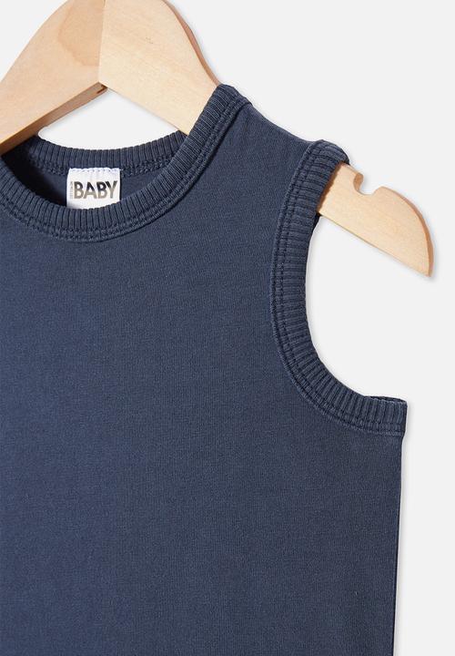 Cotton On - Loki singlet bubbysuit - navy blazer wash