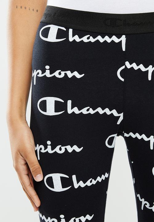 Champion - Legacy leggings - black & white 