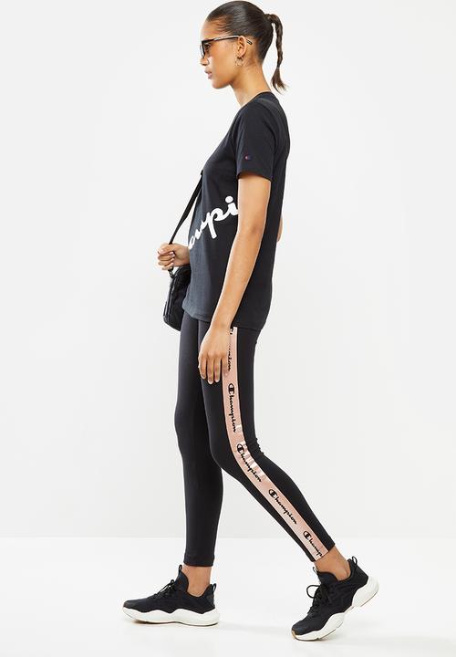 Champion - Legacy leggings - black & rose gold 