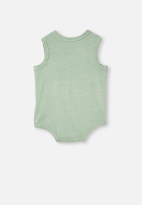 Cotton On - Loki singlet bubbysuit - green