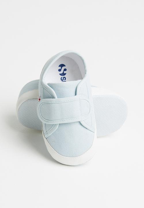 SUPERGA - Baby soft shoes - light blue