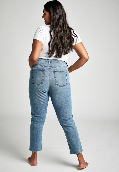 Cotton On - Curve taylor mom jean - boston blue