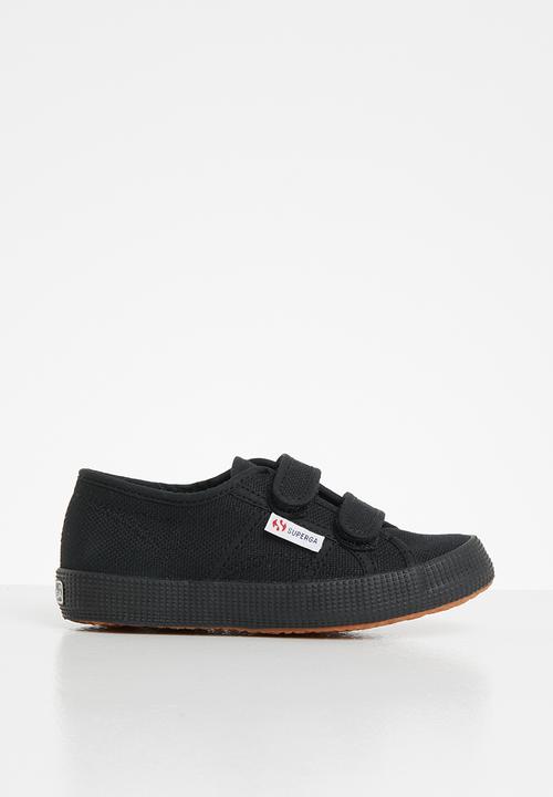 SUPERGA - Classic canvas velcro - black