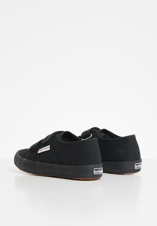 SUPERGA - Classic canvas velcro - black