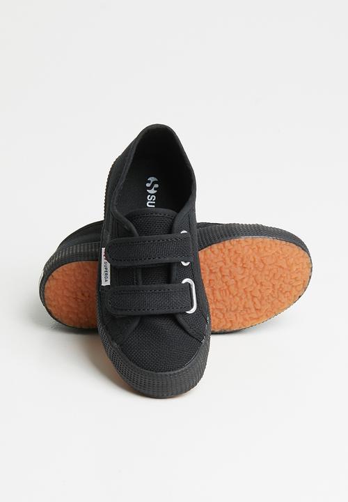 SUPERGA - Classic canvas velcro - black
