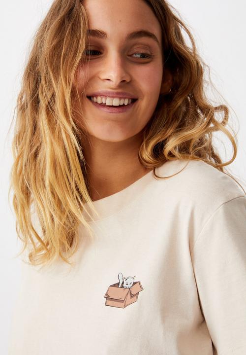 Cotton On - Classic arts T-shirt - barley