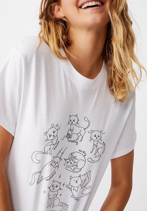 Cotton On - Classic arts T-shirt - white