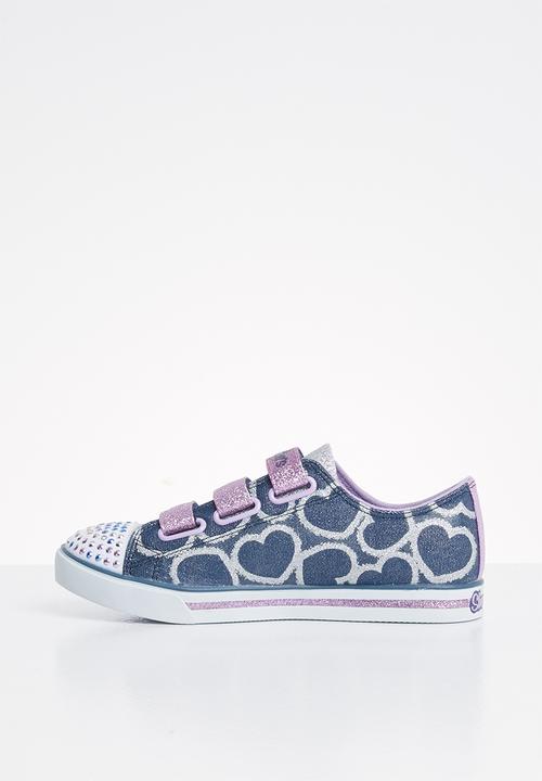 Skechers - Sparkle glitz - heartsy glam - navy & silver 