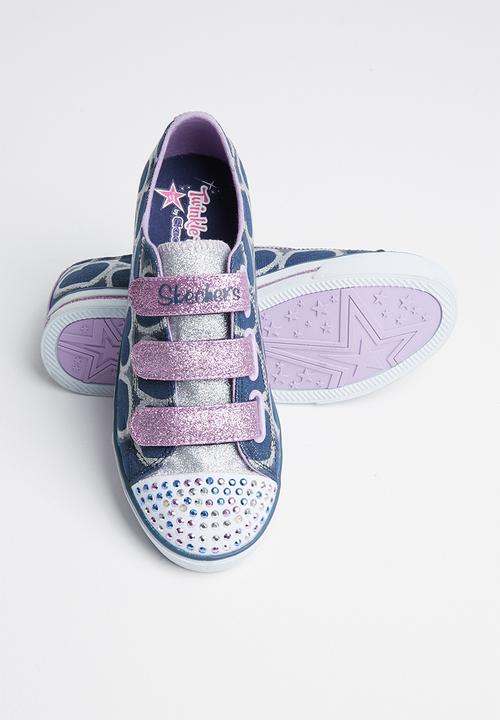 Skechers - Sparkle glitz - heartsy glam - navy & silver 