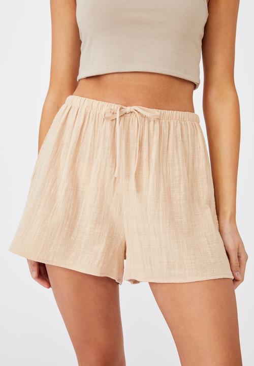 Cotton On - Cali pull on short - soft apricot