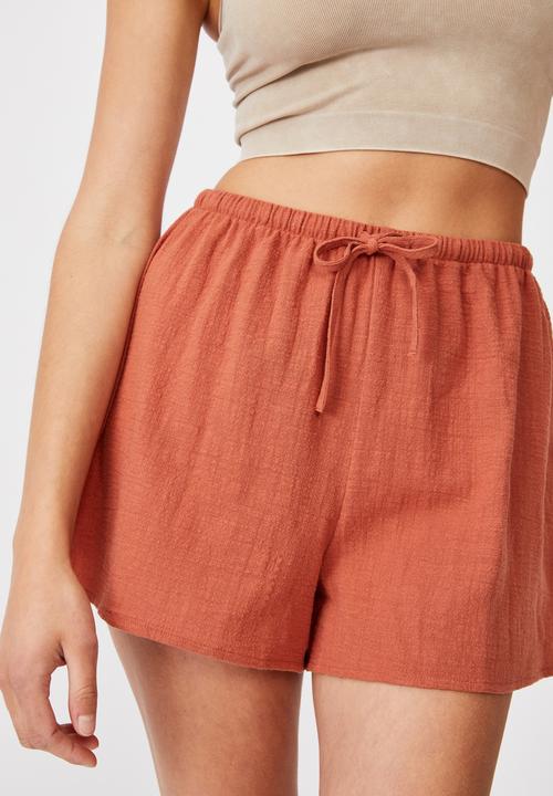 Cotton On - Cali pull on short - warm bronze