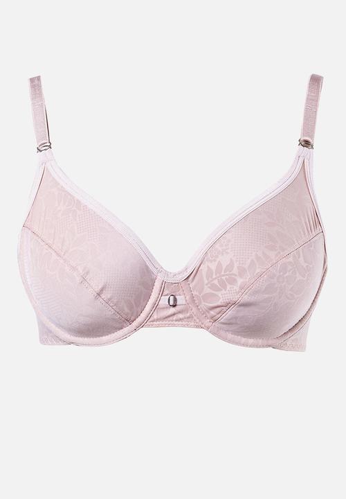 Playtex - 2 pack  embossed underwire bra - white & neutral