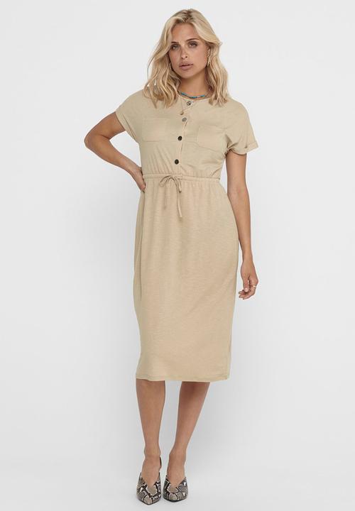 ONLY - Noma  short sleeve dress - neutral