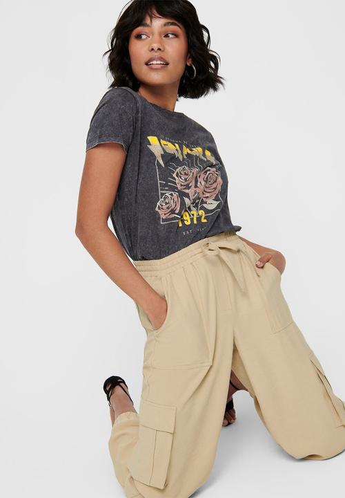 ONLY - Sanni woven pants - tan