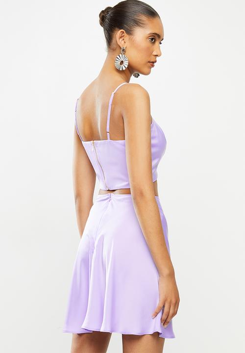 Blake - Satin bralette - lilac
