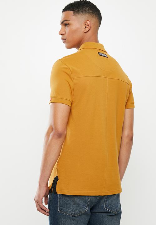 S.P.C.C - Saxon fashion golfer polo - yellow 