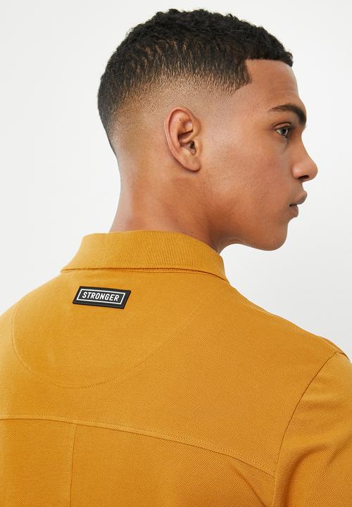 S.P.C.C - Saxon fashion golfer polo - yellow 