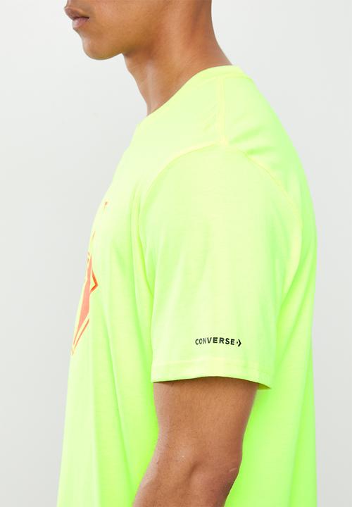 Converse - Converse outlined sc tee - neon yellow 