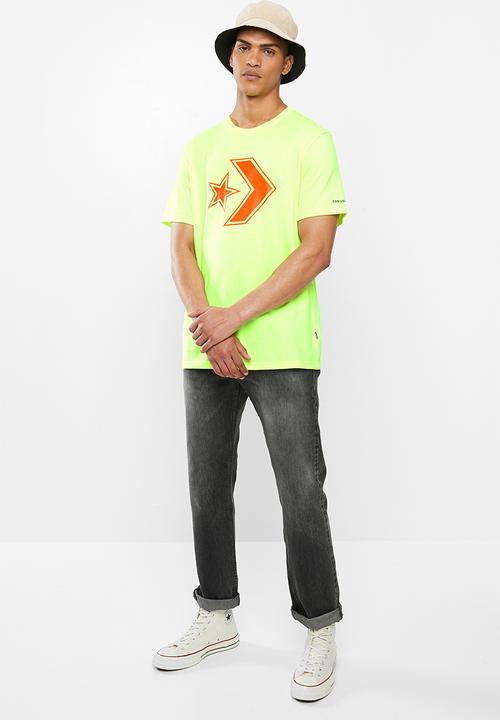 Converse - Converse outlined sc tee - neon yellow 