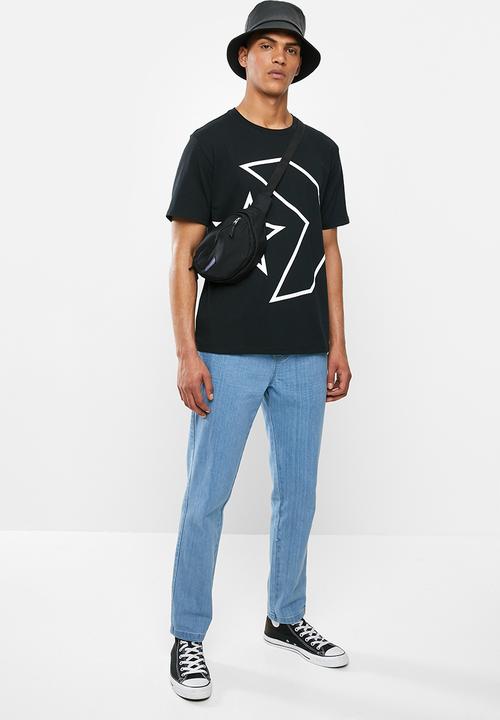 Converse - Converse tilted sc tee - black