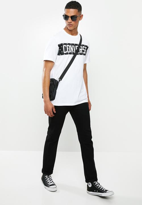 Converse - Star block tee - white 