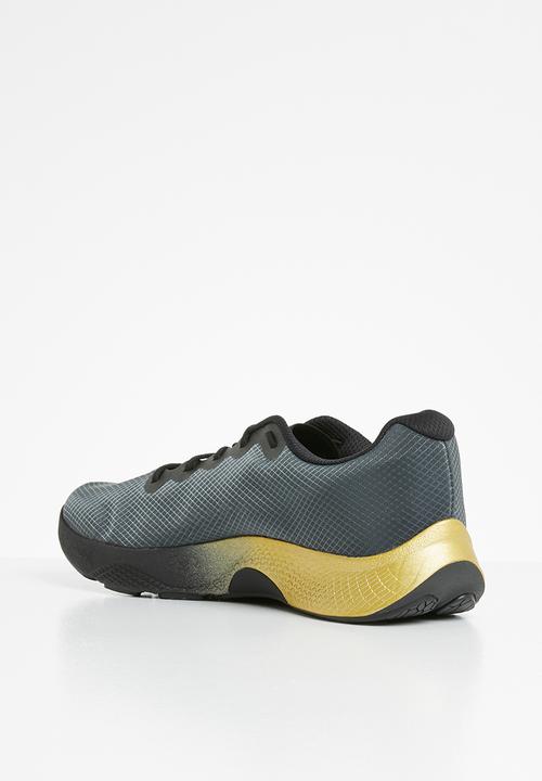Under Armour - UA charged pulse - black & metallic gold luster