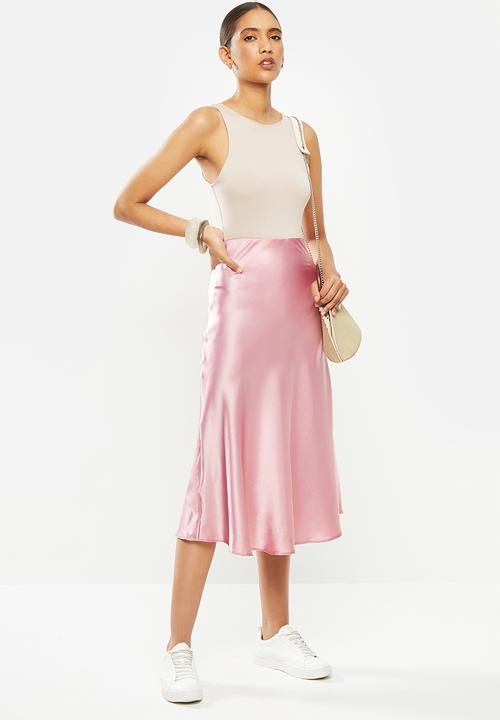 STYLE REPUBLIC - Satin skirt - pink