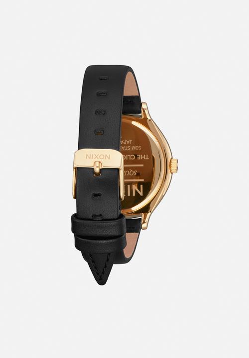 Nixon - Clique leather - all gold / black