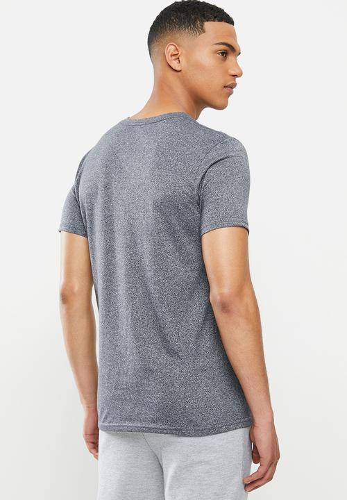 Salomon - Pluto short sleeve tee m - blue & white 