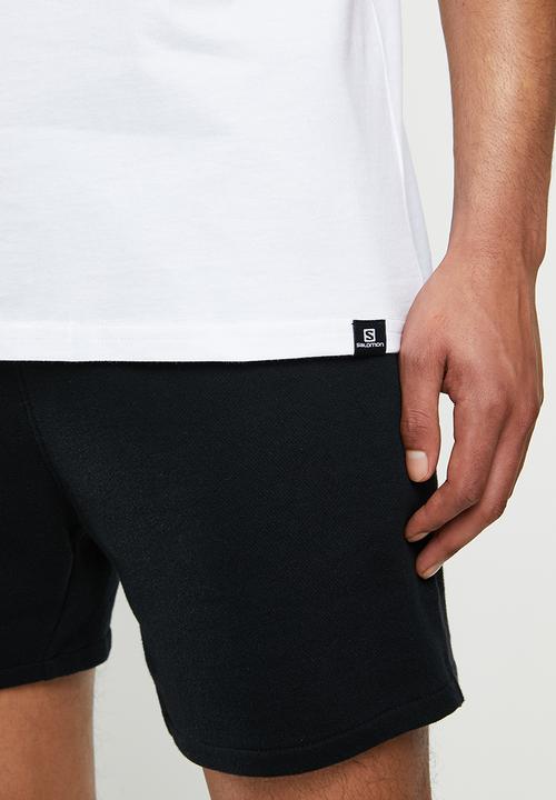 Salomon - Flag short sleeve tee m - white