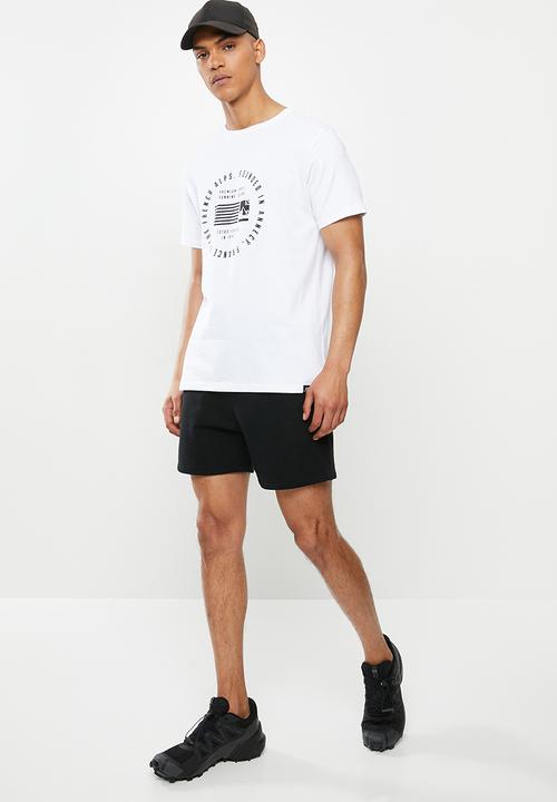 Salomon - Flag short sleeve tee m - white