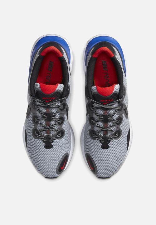 Nike - Renew Run - grey fog / black-racer blue-chile red