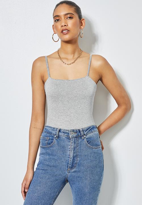 Superbalist - 3 Pack  cotton lycra squareneck cami's - multi 