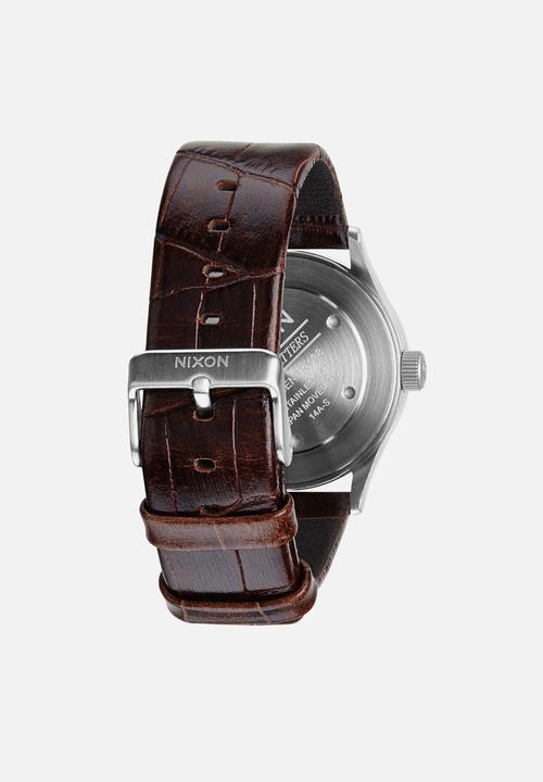 Nixon - Sentry 38 leather - brown gator