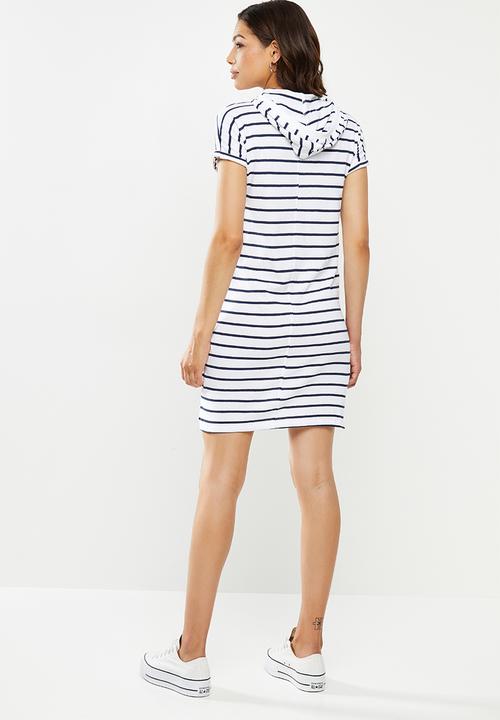 Lizzy - Irina dress - blue & white